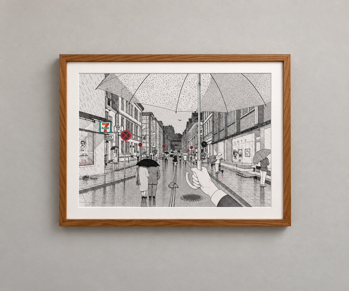 Lokal byge, original tegning