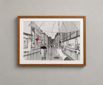 Lokal byge, original tegning