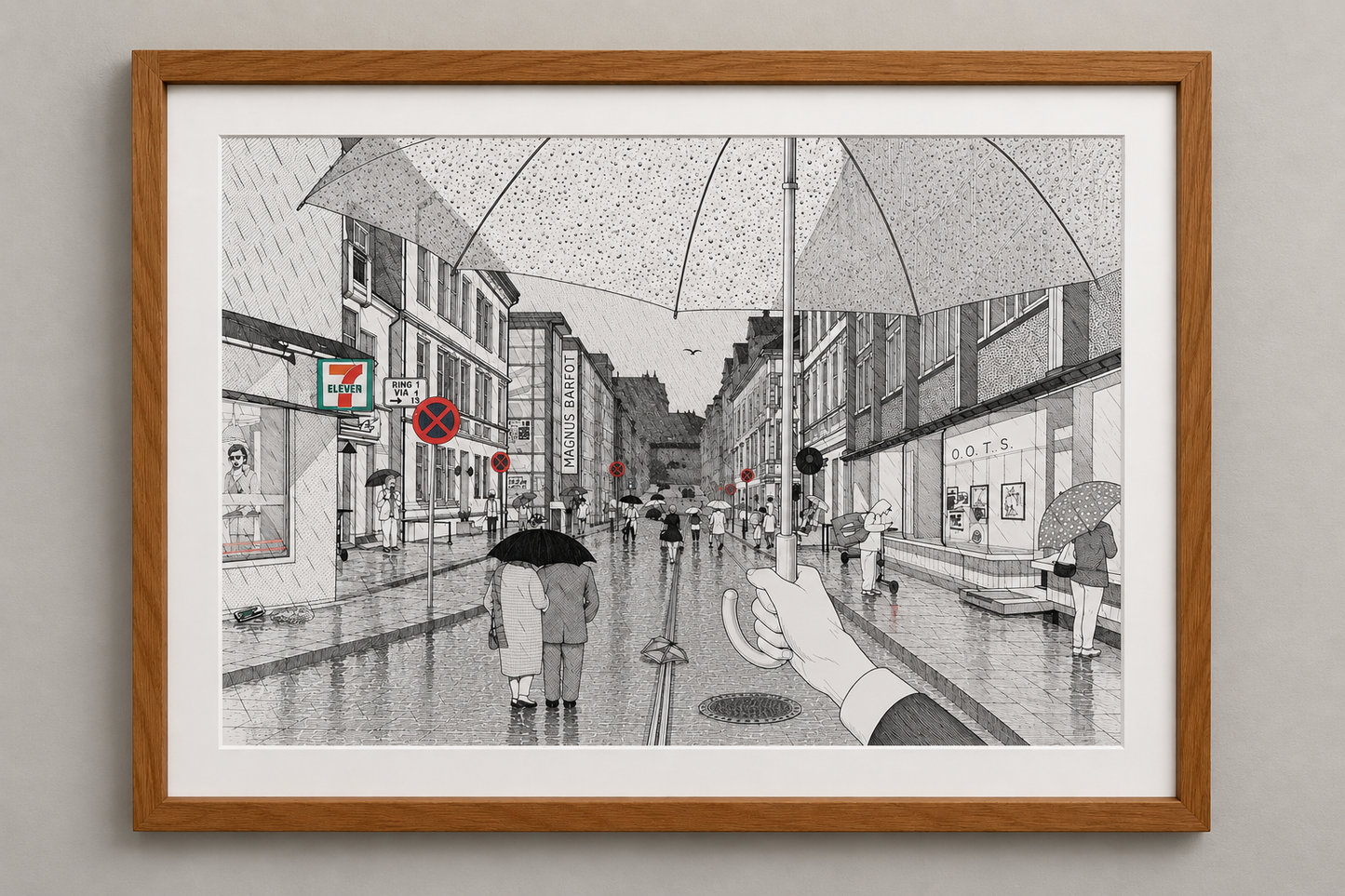 Lokal byge, original tegning
