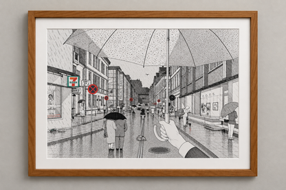 Lokal byge, original tegning