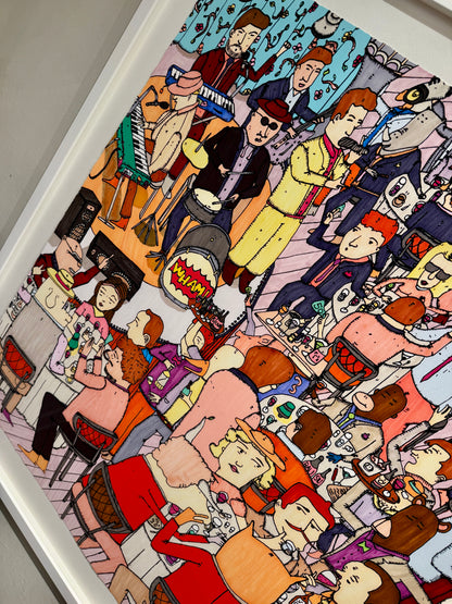 Acopulco Branch, håndkolorert 1/1, innrammet