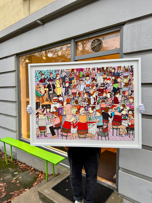 Acopulco Branch, håndkolorert 1/1, innrammet