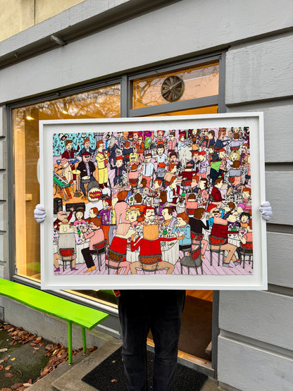 Acopulco Branch, håndkolorert 1/1, innrammet