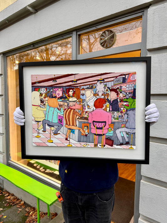 Nagoya Sake & Beer, håndkolorert 1/1